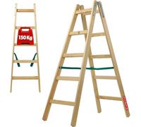 Échelles en bois, échelles d'appui jusqu'à 150 kg, échelles de peintre pliables, échelles à double marche avec crochets en acier, échelles pour électriciens, échelles de chantier, échelles d'intérieur