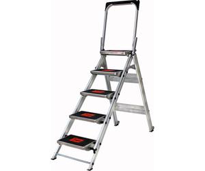 Echelles Little Giant, pas de sécurité, 5 marches, modèle 10510BAEN 150 kg, tabouret marchepied en aluminium avec main courante