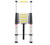 Échelles télescopiques de 3,8 m en aluminium extensible, léger, multifonction, gain d’espace pour bureau à domicile, jardin, loft