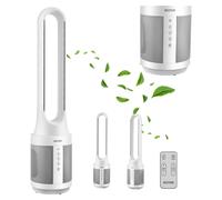 Echos® Ventilateur de tour Ventilateur sur pied avec télécommande - Ventilateur silencieux Ventilateur de table oscillant - Télécommande Écran tactile Minuterie Très silencieux