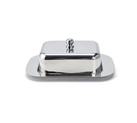 ECHTWERK Beurrier en acier inoxydable de haute qualité, beurre, avec couvercle, baratte à beurre pour le petit déjeuner et la cuisine, 250 g