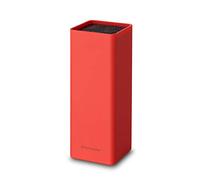 ECHTWERK Bloc à couteaux universel Square, porte-couteaux, organiseur pour couteaux de cuisine, support pratique, rangement peu encombrant pour couteaux avec insert à poils, rouge, 30 cm