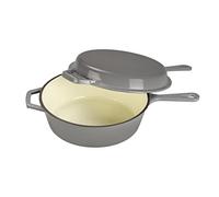 ECHTWERK Set de casserole et poêle en fonte 2 en 1 (gris) -