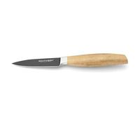 ECHTWERK Couteau à éplucher en acier de haute qualité, couteau pour fruits et légumes, couteau de cuisine, acier spécial, manche en bois d'acacia, longueur de lame : 8,8 cm, Black-Edition