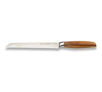 ECHTWERK Couteau à Pain Classic-Edition, en Acier de qualité supérieure, Couteau à Pain à Lame crantée, Acier Inoxydable, Manche Ergonomique en Acacia, Longueur de Lame 20 cm