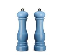 ECHTWERK Lot de 2 moulins à épices en plastique ABS de haute qualité, broyeur en céramique, moulin manuel, idéal pour les épices telles que le poivre, le sel et le piment, bleu clair, 21 cm