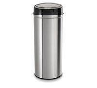 Echtwerk Poubelle avec capteur 42 litres, couleur inox avec couvercle noir