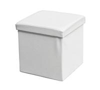 ECHTWERK Pouf, Storecube, Pouf rembourré avec Espace de Rangement, Boîte de Rangement Pliable, Tabouret de Pied, Pliable, Fonction de Table d'appoint, Couvercle Amovible, Environ 38 x 38 x 38 cm