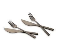 ECHTWERK Set de couverts à pizza « Bari » (noir, 4pcs)
