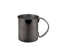 ECHTWERK Set de tasses Moscow Mule en acier inoxydable (4 pcs, 1000 ml, noir)