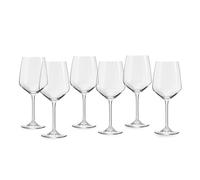 ECHTWERK Verres à vin rouge, set de 6, 627 ml - Verres à vin, calices à vin, verres en cristal de forme bulbeuse, grande ouverture et pieds allongés, lavables au lave-vaisselle, 23,3 x 9,8 cm