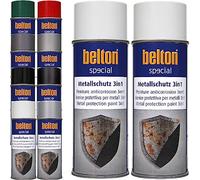 ECI Belton Lot de 2 vernis de protection pour métal 3 en 1 400 ml - Peinture de protection contre la rouille - Couleur au choix (2 x blanc pur)