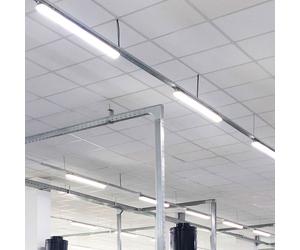 Eclairage baignoire LED 120 cm plafonnier pièce humide pièce humide cave atelier atelier bureau éclairage IP65 6000K