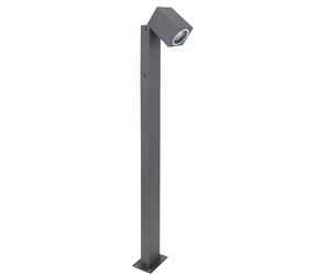 Eclairage de chemin d'extérieur anthracite lampadaire de jardin extérieur éclairage extérieur patio sur pied, orientable, télécommande dimmable, 1x LED RGB 3,5W, LxlxH 11,5x7,2x80 cm