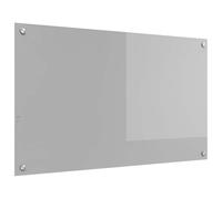 vidaXL Dos de cuisine gris clair 100 x 60 cm Verre trempé