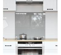vidaXL Éclairage de dosseret de cuisine verre trempé gris clair 70x60x0,6 cm