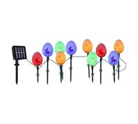 Eclairage de jardin solaire de Pâques | 3,5 mètres Décoration extérieure étanche avec chandeliers - Guirlande lumineuse solaire de Pâques, à utiliser dans les arbres, les sentiers, les patios, la