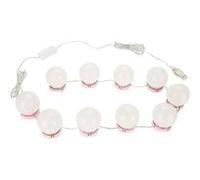 Éclairage de lampe Dimmable lumineux superbe lumière miroir vanité 10 LED pour le maquillage habillage cosmétique Blanc G