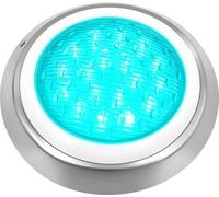 Éclairage de piscine - Lampe LED submersible - 12 V CA - 16-20 W - IP68 étanche - Lumière blanche - Boîtier en PC - Argent