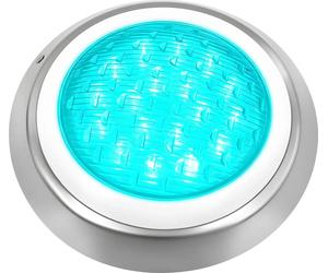 Éclairage de piscine - Lampe LED submersible - 12 V CA - 16-20 W - IP68 étanche - Lumière blanche - Boîtier en PC - Argent