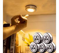 Éclairage de placard à LED, alimenté par piles AAA, installation facile, portable ; Éclairage d'armoire, convient pour les escaliers, les couloirs, les armoires, les placards, la cuisine, les meubles,