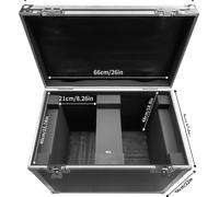Eclairage de scène valise de vol, construction robuste, stockage efficace, 69X56X44cm
