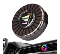 Éclairage de voiture désodorisant, lumière d'aromathérapie de voiture | Diffuseur de à clip de ventilation pour désodorisant | Commande vocale de lumières colorées, diffuseur d'arôme de voitur
