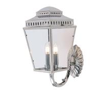 Éclairage D'Extérieur Applique Murale Lanterne Poli Nickel Hauteur 47,8 CM