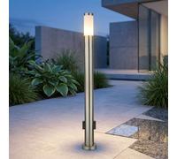 Éclairage D'Extérieur Lampadaire Courant 2x Prise Jardin Éclairage Allée Chemin