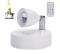 Éclairage d'intérieur pour l'art - Spots LED rechargeables, lumières d'accentuation télécommandées pour décoration | Faisceau lumineux alimenté par piles pour, petits luminaires montants sans