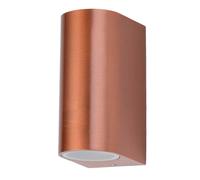 Éclairage extérieur haut-bas spot mural de jardin lampe en aluminium cuivre dans un ensemble comprenant des ampoules LED