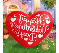 Éclairage extérieur romantique - Décoration LED à planter pour la Saint-Valentin - 15 mètres de long - Nuage lumineux rougeoyant