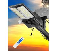 Éclairage extérieur solaire, 500 000 lumens, 6500 K, indice de protection IP67, idéal pour les cours et les jardins