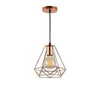 Éclairage Fil Cage Pendentif Araignée Lampe Moderne Intérieur Plafonnier Lumières Semi Encastré Rustique Lumière Suspendue pour Salon Café sous-Sol Restaurant