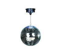 Ibiza DISCO1-30 Ensemble de Boule à facettes + Moteur à piles Argenté