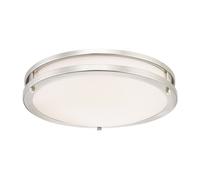 Éclairage Plafond Plafonnier Lampe LED Variable Lauderdale Nickel Brossé 40 cm