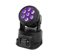 Eclairage scénique LED Wash, mélange de couleurs RGBW UV,DMX512, tête mobile RGBWA UV, fiche EU