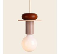 Éclairage suspendu en bois moderne Mini luminaire suspendu industriel Lampe à suspension en bois pour îlot de cuisine, salle à manger, grange, bar, mini lampes suspendues de couloir Star of Light