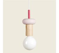 Éclairage suspendu en bois moderne Mini luminaire suspendu industriel Lampe à suspension en bois pour îlot de cuisine, salle à manger, grange, bar, mini lampes suspendues de couloir Star of Light