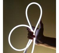 Éclairage tubulaire LED néon ACA, 100 LED/m, blanc, éclairage unilatéral, 50 m, indice de protection IP44, câble d'alimentation de 1,5 m pouvant être raccourci (raccourcissable de 1 m), avec kit d'acc
