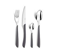 Amefa – Ménagère 24 couverts de table Eclat – Acier inoxydable 18/0, finition brillante – Gris