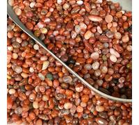 Éclats de cristaux de pierre naturelle, jaspe rouge, agate, cornaline, graviers, pierres, cristal Reiki, minéral, quartz, chakra, décoration intérieure, spirituel - Agate rouge - paquet de 1 kg (2,2