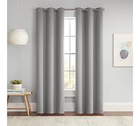 Eclipse Darrell Rideau de fenêtre occultant Thermique Moderne à œillets pour Chambre à Coucher ou Salon (1 Panneau), 94 x 213,4 cm, Gris