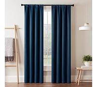 Eclipse Darrell Rideaux occultants pour Chambre à Coucher - 94 x 241,3 cm - Isolation Thermique - Panneau Simple avec Passe-Tringle pour Salon - Indigo (16205037095IND)