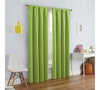 Eclipse Kendall Rideau de fenêtre occultant Thermique avec Passe-Tringle pour Chambre à Coucher ou Salon (1 Panneau), 106,7 x 213,4 cm, Vert Citron