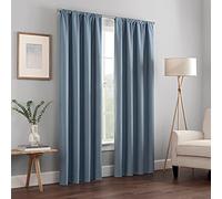 Eclipse Kendall Rideau de fenêtre occultant Thermique Moderne avec Passe-Tringle pour Chambre à Coucher ou Salon (1 Panneau), 106,7 x 137,2 cm, Ardoise