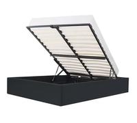 ECLIPSE Lit coffre adulte 140 x 190 cm - Simili Noir
