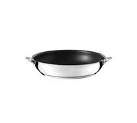 Cuisinox - Eclipse - Poêle 28 cm avec revêtement céramique - Fond encapsulé - Compatible tous feux dont induction - Acier Inoxydable 18/1 - Finition miroir