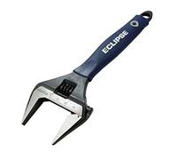 Eclipse Professional Tools ADJW8WJ Clé à molette de 8" avec mâchoires extra-larges de 38 mm (1 ½"), Gris