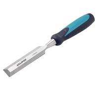 Eclipse Professional Tools BEWC1/4E Ciseau à Bois à Bords Biseautés 1/4 Pouce (6 mm), Lame en Acier Chrome Vanadium, Tête de Frappe et Poignée Confort Antidérapante